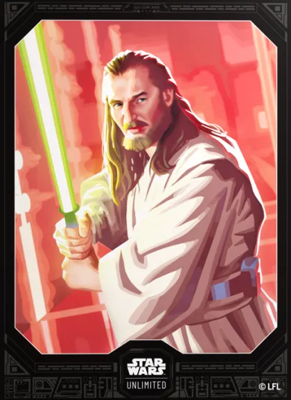 Gamegenic Star Wars: Unlimited - Premium Art Sleeves: Qui-Gon Jinn (60 stuks)