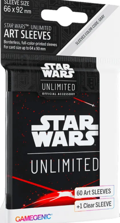 Gamegenic Star Wars: Unlimited - Double Sleeving Pack: Card Back Red (60 stuks)