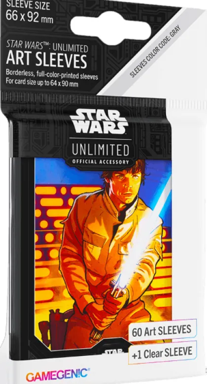 Gamegenic Star Wars: Unlimited - Art Sleeves: Luke Skywalker (60 stuks)