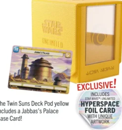 Gamegenic Star Wars: Unlimited - Twin Suns Deck Pod 100+: Yellow