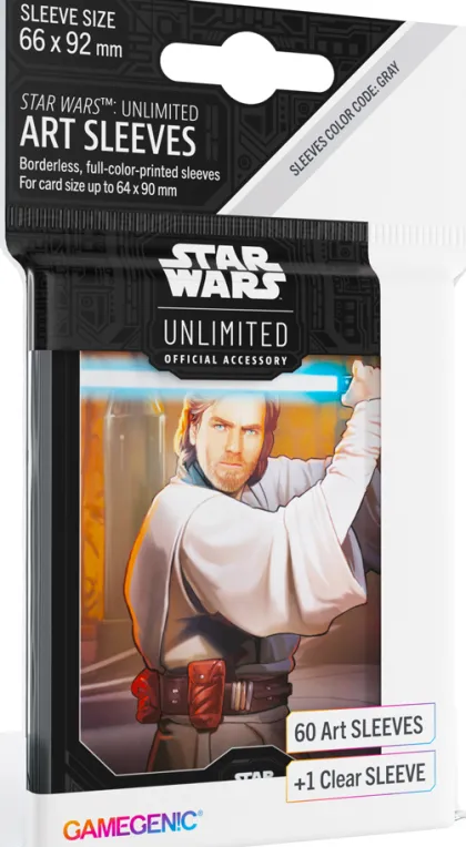 Gamegenic Star Wars: Unlimited - Art Sleeves: Obi-Wan Kenobi (60 stuks)