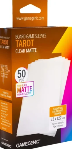 Gamegenic Tarot Board Game Sleeves - Clear Matte 73 x 122 mm (50 stuks)