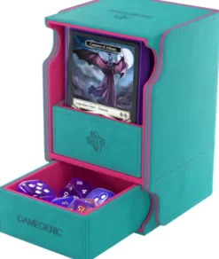 Gamegenic - Watchtower 100+ XL Convertible Deckbox: Teal/Pink
