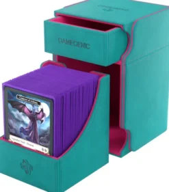 Gamegenic - Watchtower 100+ XL Convertible Deckbox: Teal/Pink