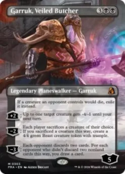 Garruk, Veiled Butcher (borderless) - Reality Fracture Varianten