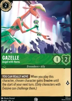 Gazelle, Angel with Horns (foil) - Azurite Sea