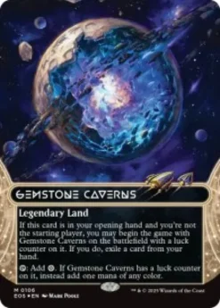 Gemstone Caverns (#106) (galaxy foil) (borderless) - Edge of Eternities Stellar Sights