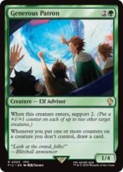 Generous Patron (surge foil) - Final Fantasy Commander