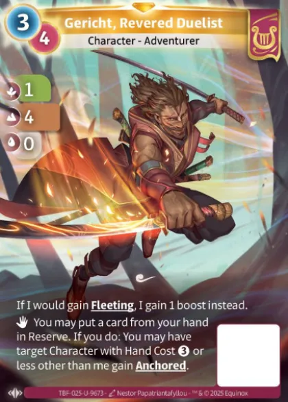 Gericht, Revered Duelist (U-9673) - Altered Trial by Frost