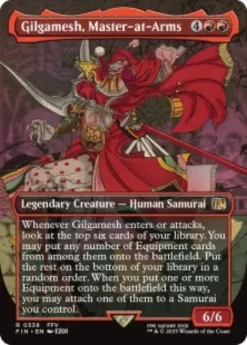 Gilgamesh, Master-at-Arms (#338) (foil) (borderless) - Final Fantasy Varianten