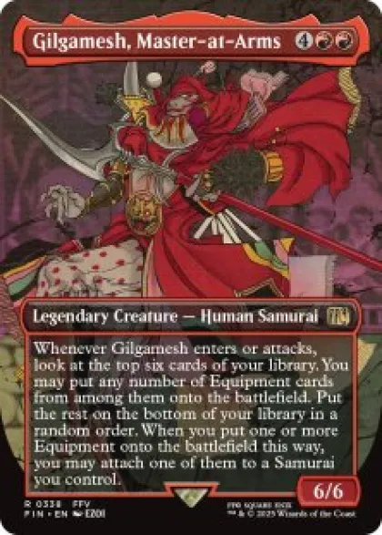 Gilgamesh, Master-at-Arms (#338) (foil) (borderless) - Final Fantasy Varianten