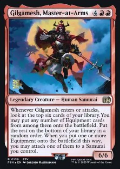 Gilgamesh, Master-at-Arms (foil) - Final Fantasy Prerelease Promo's