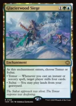 Glacierwood Siege (foil) - Tarkir: Dragonstorm Planeswalker Stamped