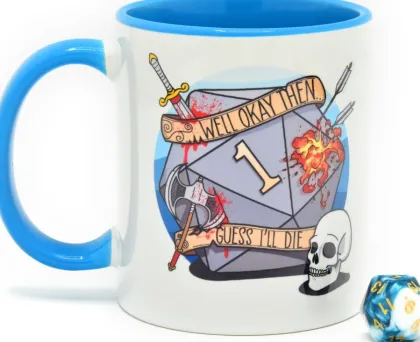 Glassstaff - Mug & Dice Gift Set: Guess I'll Die