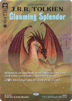 Gleaming Splendor (#275) (surge foil) (borderless) - The Hobbit Varianten