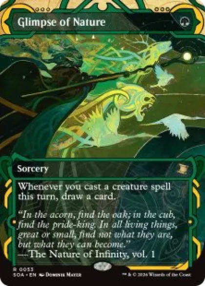 Glimpse of Nature (#053) (showcase) - Secrets of Strixhaven Mystical Archive