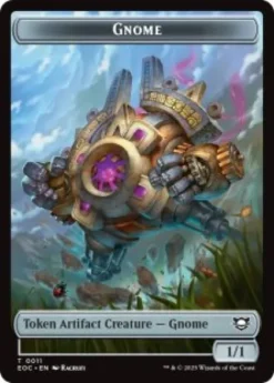 Gnome token (foil) (1/1) - Edge of Eternities Commander