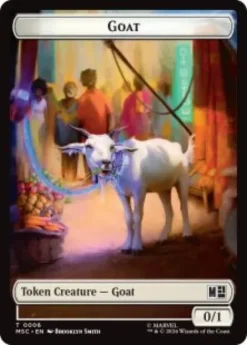 Goat token (#6) (foil) (0/1) - Marvel Super Heroes Commander