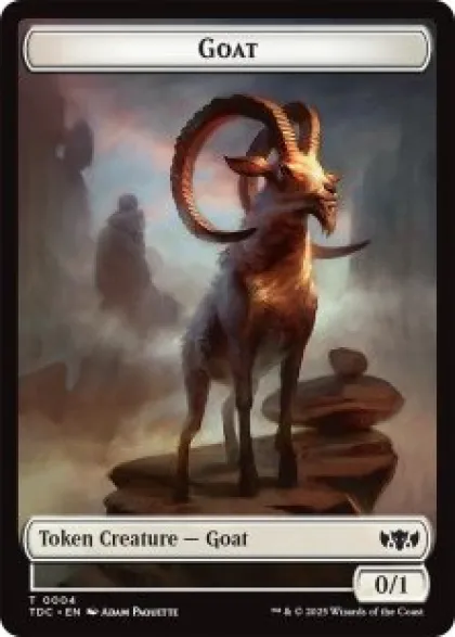 Goat token (0/1) - Tarkir: Dragonstorm Commander