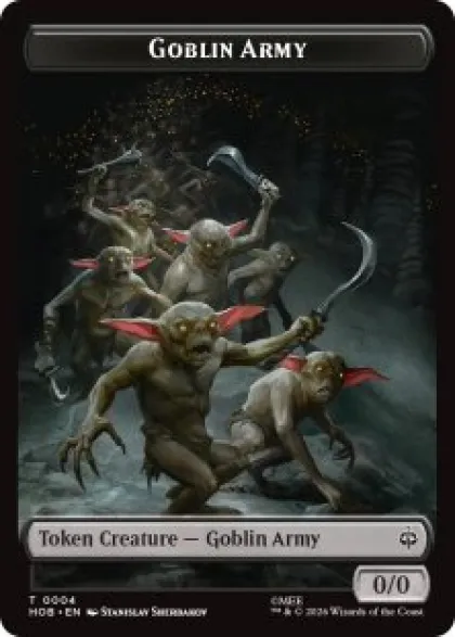 Goblin Army token (#4) (foil) (0/0) - The Hobbit