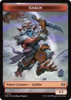 Goblin token (foil) (1/1) - Tarkir: Dragonstorm