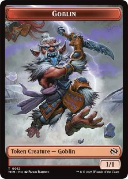 Goblin token (foil) (1/1) - Tarkir: Dragonstorm