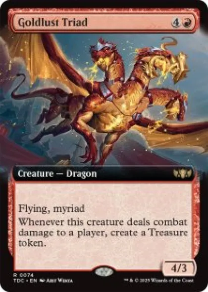 Goldlust Triad (extended art) - Tarkir: Dragonstorm Commander Varianten