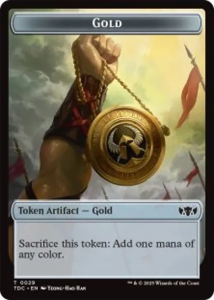Gold token - Tarkir: Dragonstorm Commander