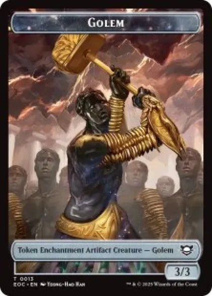 Golem token (#13) (3/3) - Edge of Eternities Commander