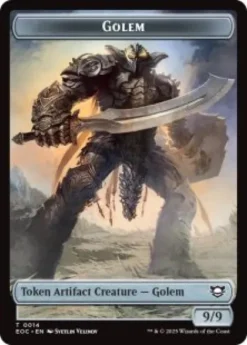 Golem token (#14) (9/9) - Edge of Eternities Commander