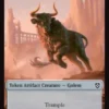 Golem token (#14) (foil) (3/3) - Aetherdrift Commander