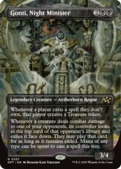 Gonti, Night Minister (#357) (foil) (borderless) - Aetherdrift Varianten