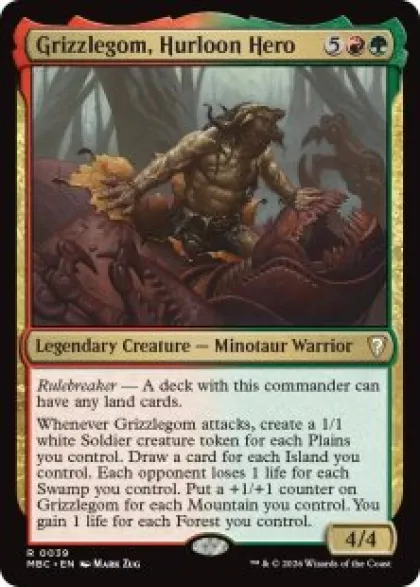 Grizzlegom, Hurloon Hero - Mystery Booster Commander Edition
