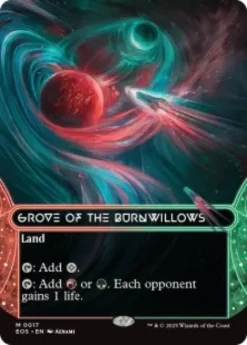 Grove of the Burnwillows (#17) (foil) (borderless) - Edge of Eternities Stellar Sights
