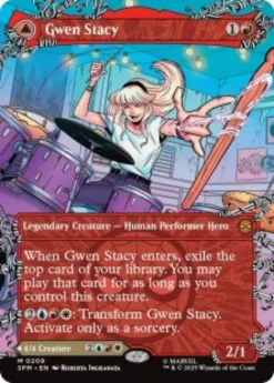 Gwen Stacy (#209) (borderless) - Marvel's Spider-Man Varianten