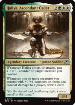 Haliya, Ascendant Cadet (foil) - Edge of Eternities