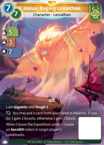 Halua, Raging Leviathan (U-3381) - skybound unique