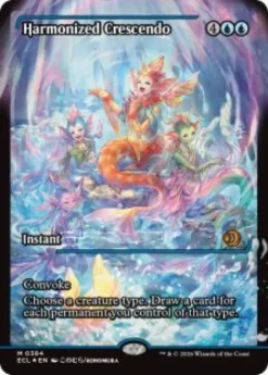 Harmonized Crescendo (#384) (foil) (showcase) - Lorwyn Eclipsed Varianten