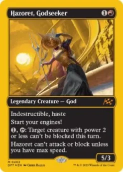 Hazoret, Godseeker (#462) (first-place foil) - Aetherdrift First-Place Box Toppers
