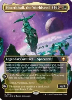 Hearthhull, the Worldseed (#1) (foil) (borderless) - Edge of Eternities Commander