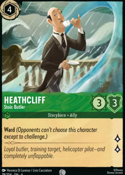 Heathcliff, Stoic Butler (foil) - Azurite Sea