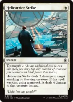 Helicarrier Strike (foil) - Marvel Super Heroes