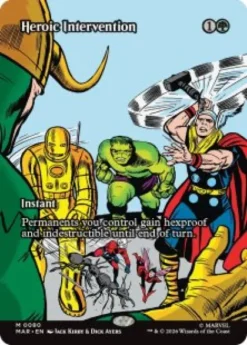 Heroic Intervention (#80) (foil) (borderless) - Marvel