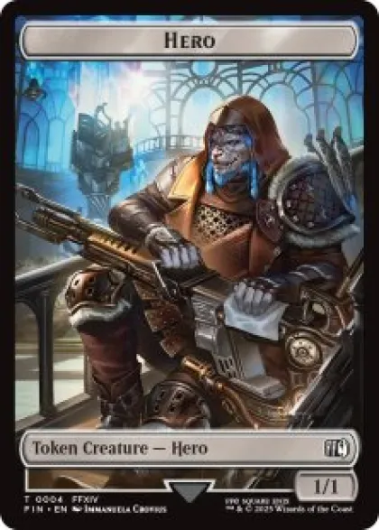 Hero token (#4) (foil) (1/1) - Final Fantasy