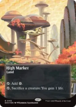 High Market (#153) (galaxy foil) (borderless) - Edge of Eternities Stellar Sights