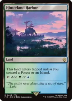 Hinterland Harbor (surge foil) - Final Fantasy Commander