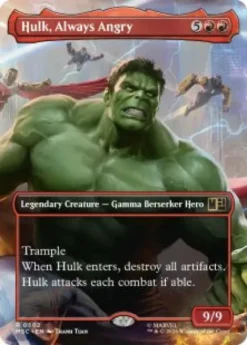 Hulk, Always Angry (foil) (borderless) - Marvel Super Heroes Commander Varianten