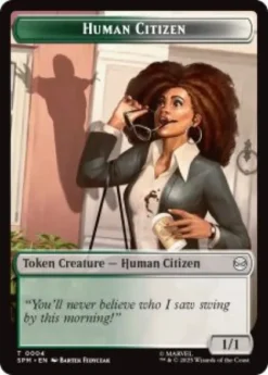 Human Citizen Token (foil) (1/1) - Marvel's Spider-Man