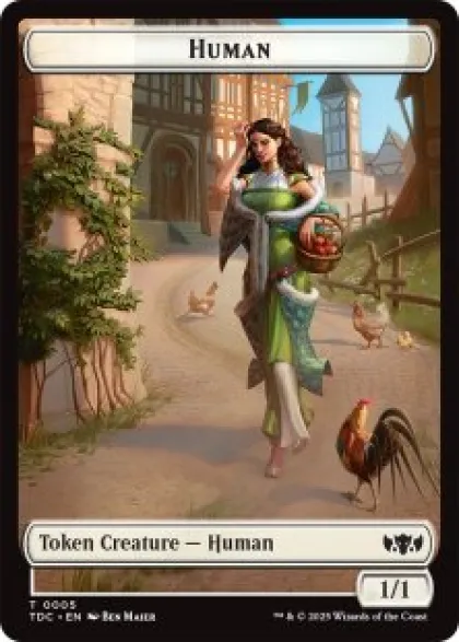 Human token (1/1) - Tarkir: Dragonstorm Commander