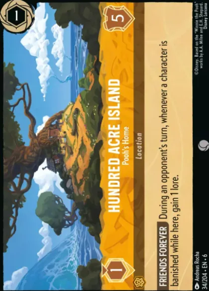 Hundred Acre Island, Pooh's Home (foil) - Azurite Sea